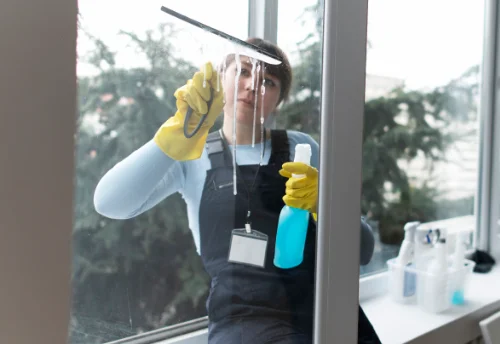Nettoyage de vitres intérieures et extérieures à Aulas